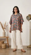 K 924 Vol 3 By Naisha Cotton Printed Ladies Kaftan Style Shirt Tops 